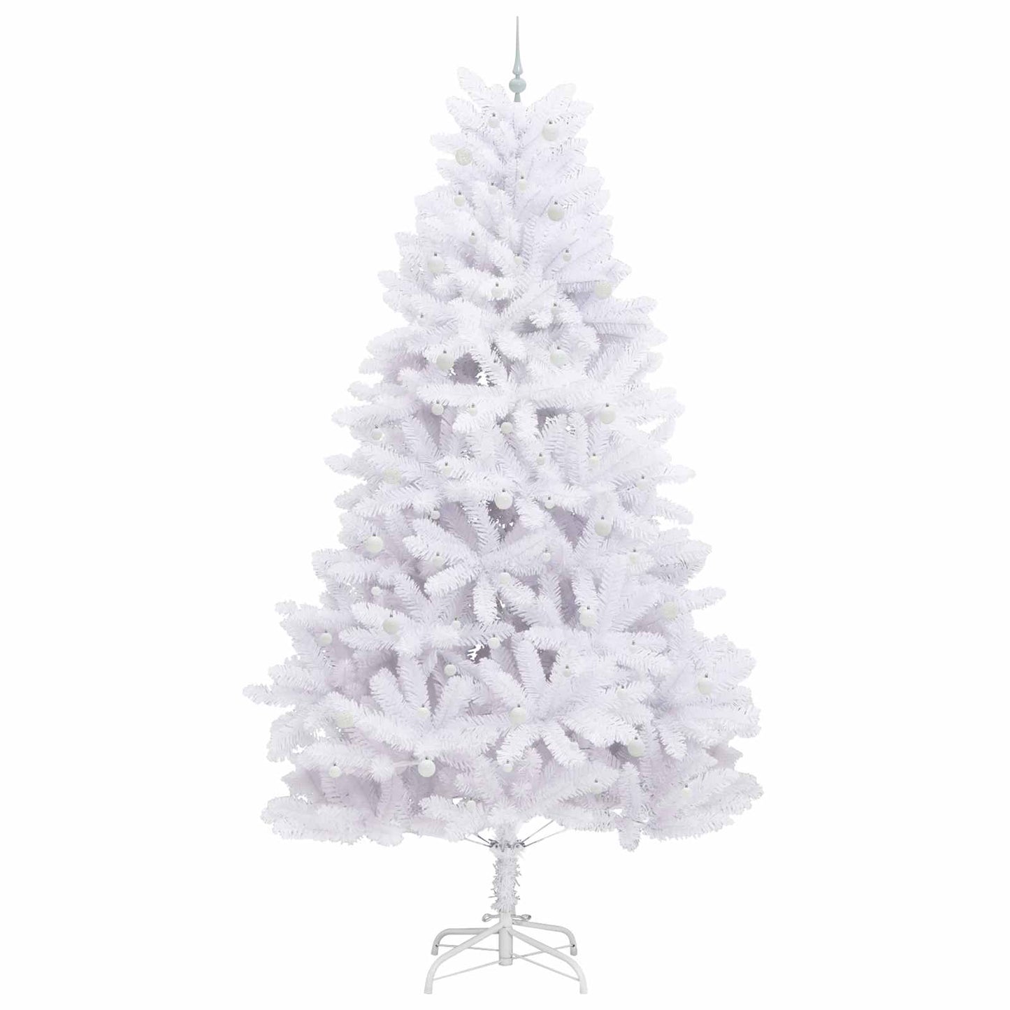Műanyag Hajtogatós Karácsonyfa Fehér 300 cm PVC és Acél