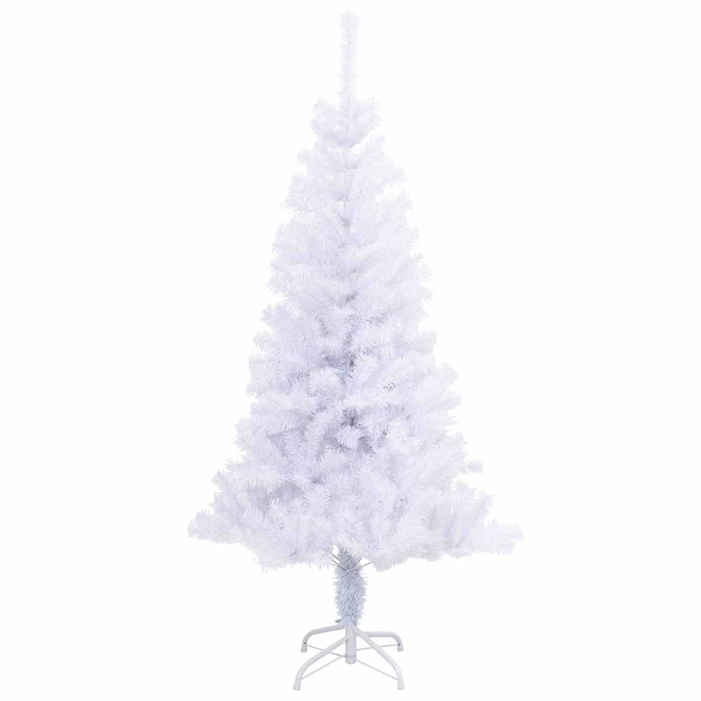 Mű karácsonyfa 150 LED-del állvánnyal Fehér 150 cm PVC és Acél