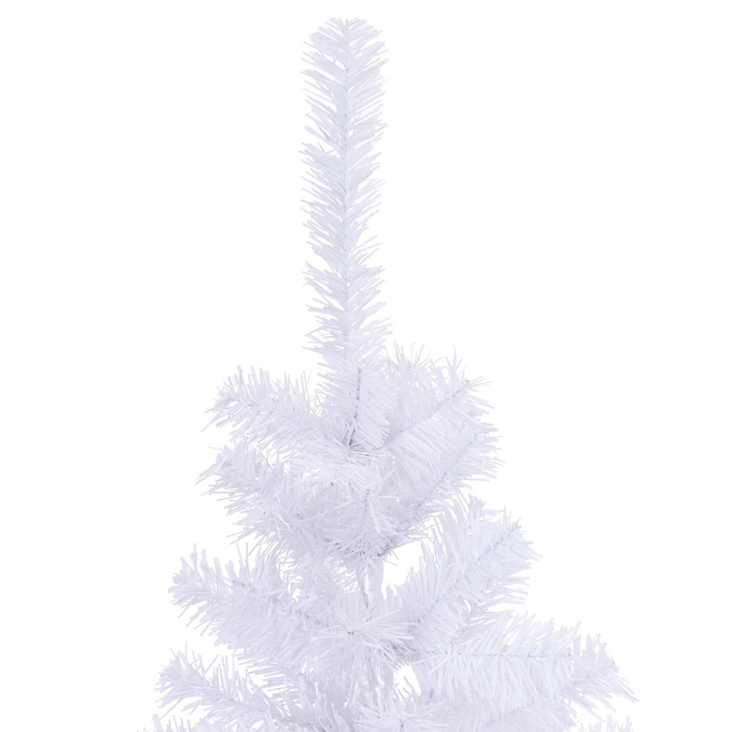 Mű karácsonyfa 150 LED-del állvánnyal Fehér 150 cm PVC és Acél