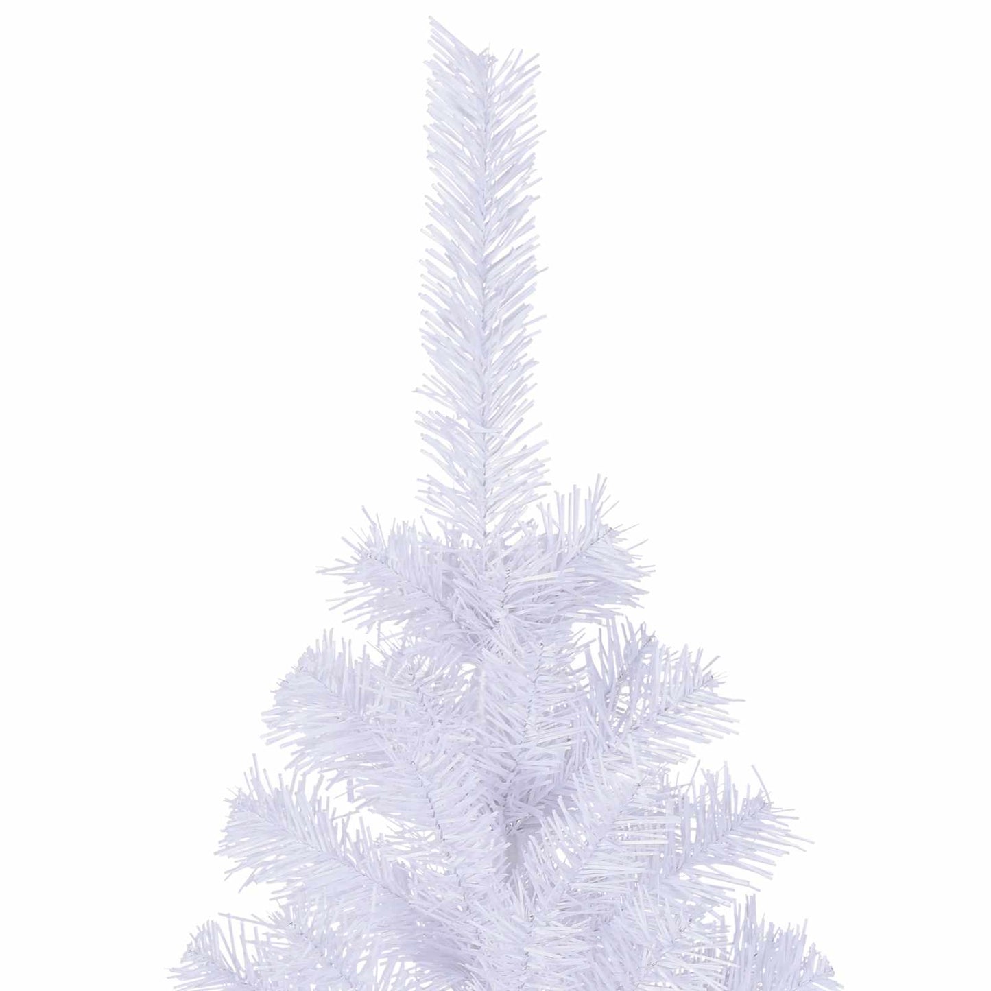Mű karácsonyfa 300 LED-del állvánnyal Fehér 240 cm PVC és Acél
