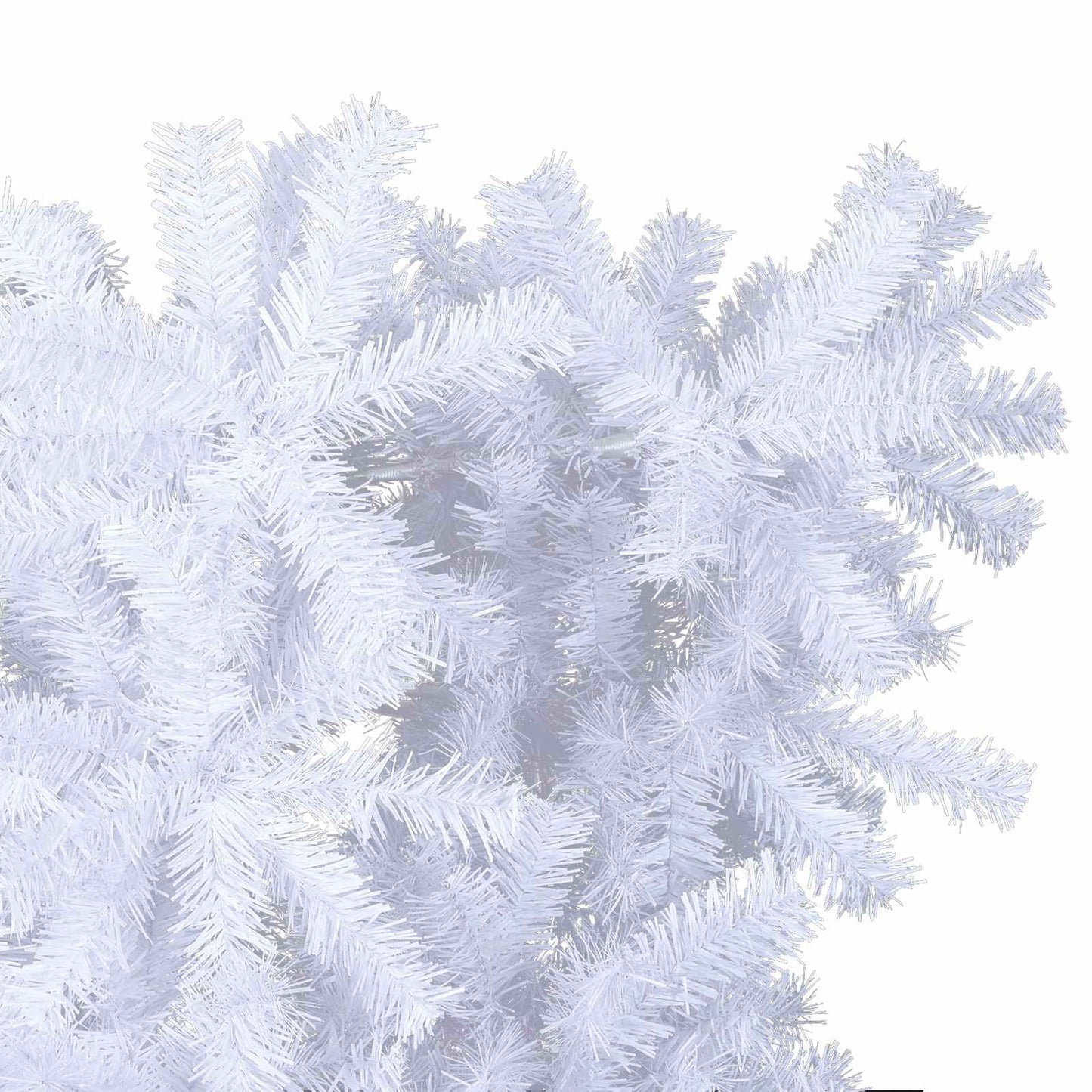 Mű karácsonyfa 150 LED-del állvánnyal Fehér 120 cm PVC és Acél