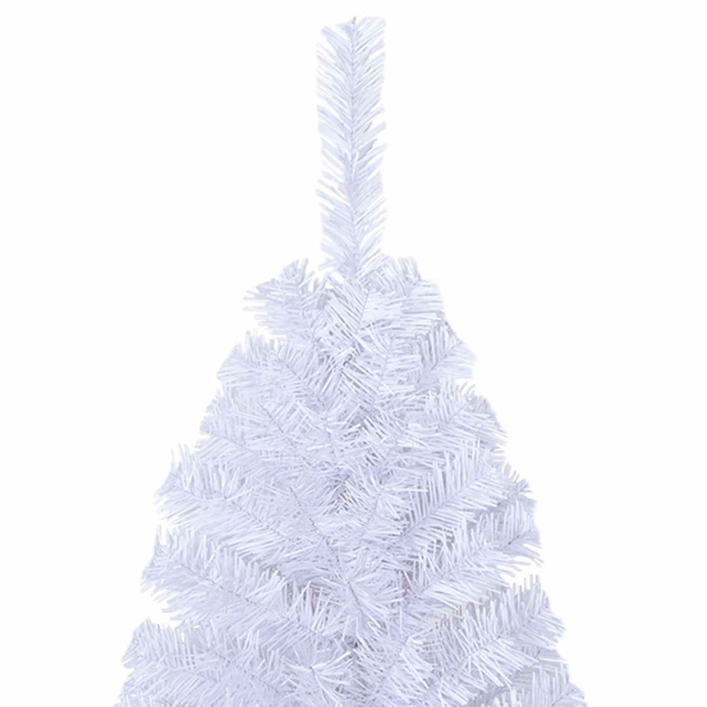 Mű karácsonyfa 300 LED-del állvánnyal Fehér 210 cm PVC és Acél
