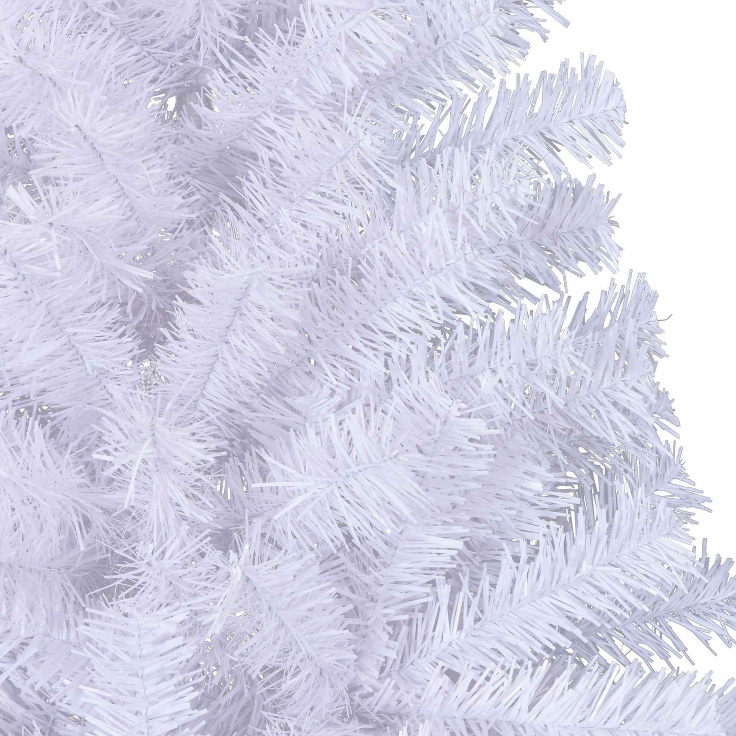 Mű karácsonyfa 300 LED-del állvánnyal Fehér 240 cm PVC és Acél