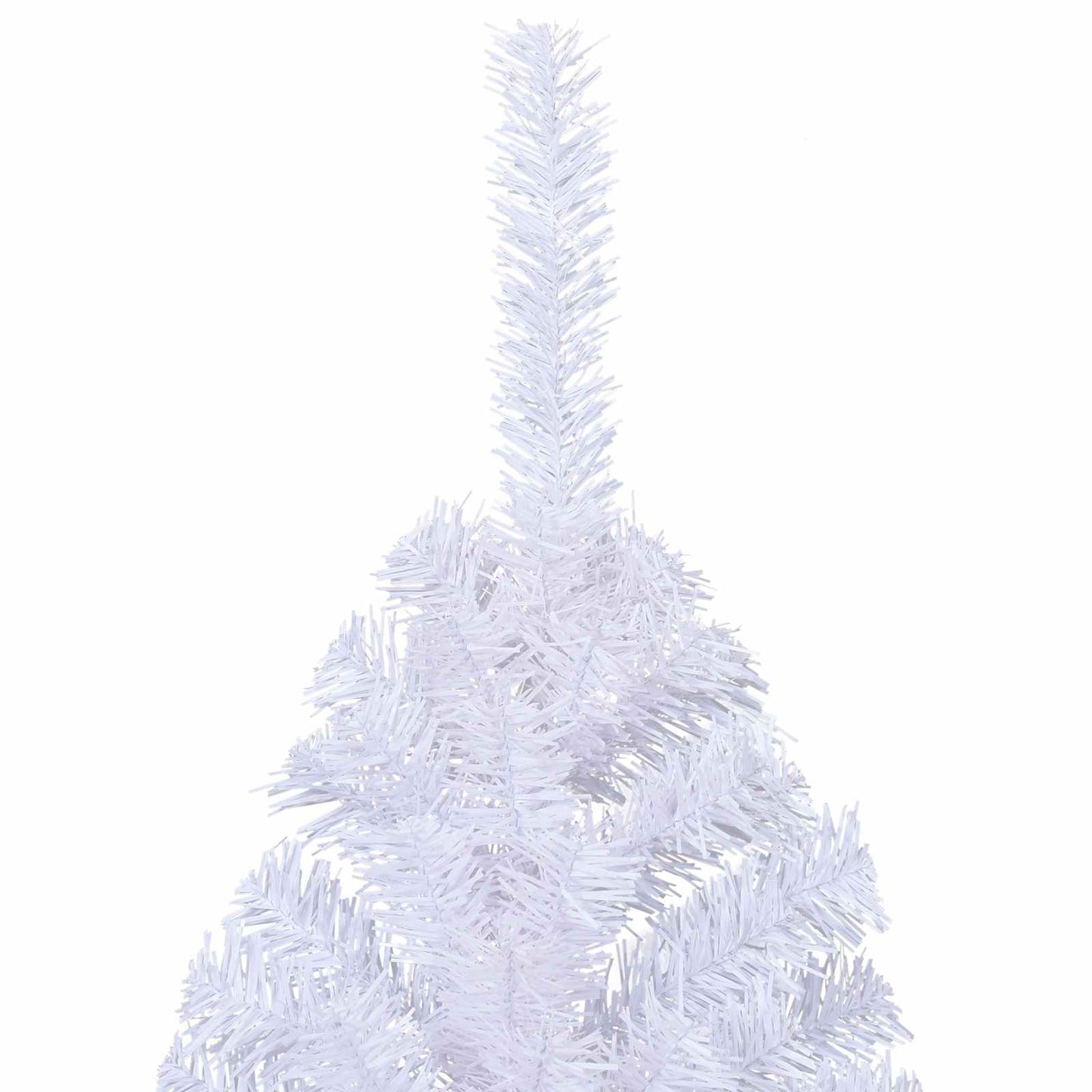 Mű karácsonyfa 300 LED-del állvánnyal Fehér 240 cm PVC és Acél