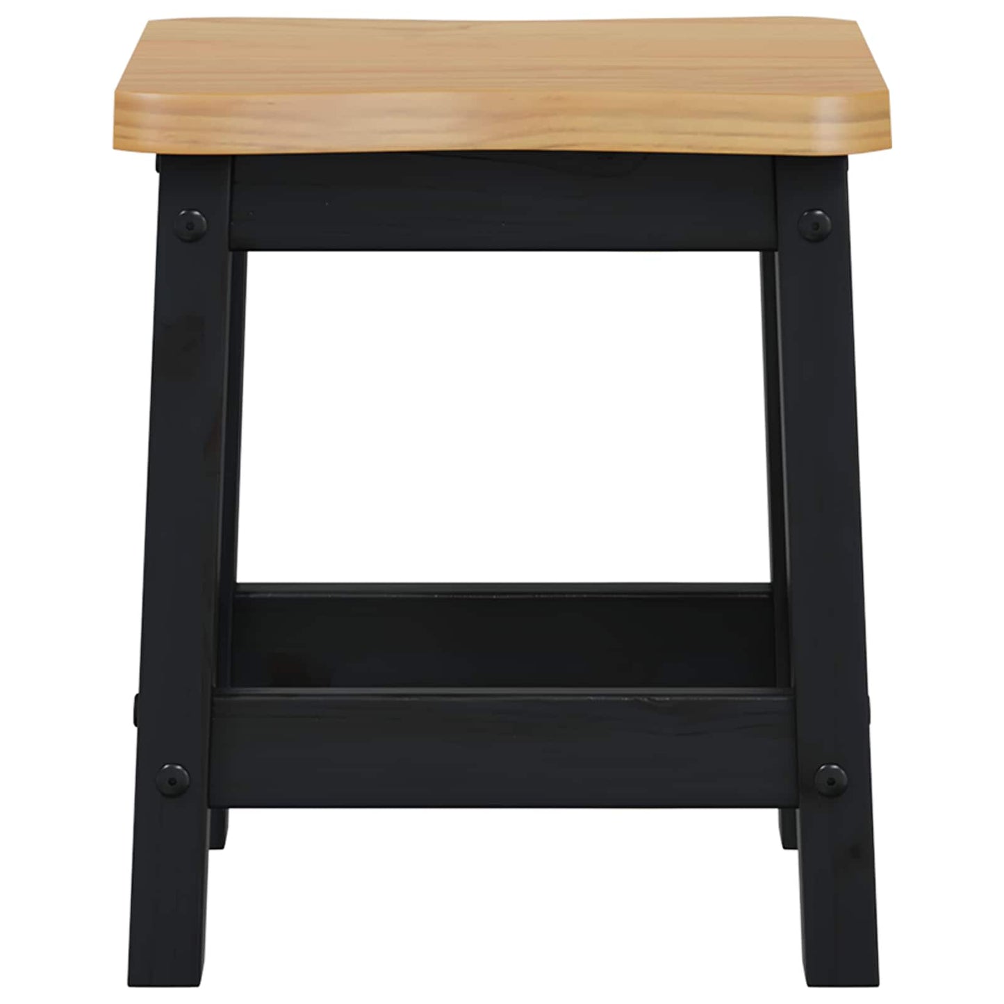Bárszék EKAI 2 pcs Fekete 40 x 29 x 45,5 cm Tömör Fenyőfa