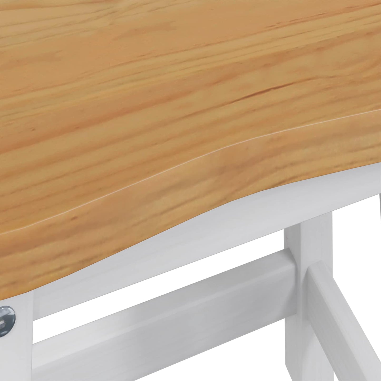 Bárszék EKAI 2 pcs Fehér 40 x 29 x 45,5 cm Tömör Fenyőfa