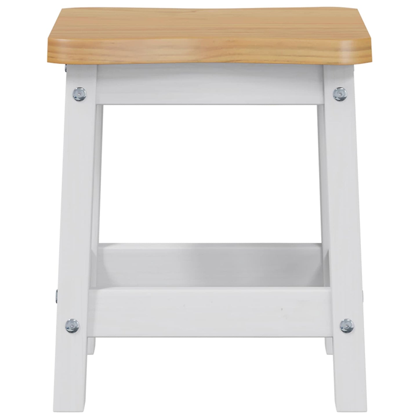 Bárszék EKAI 2 pcs Fehér 40 x 29 x 45,5 cm Tömör Fenyőfa