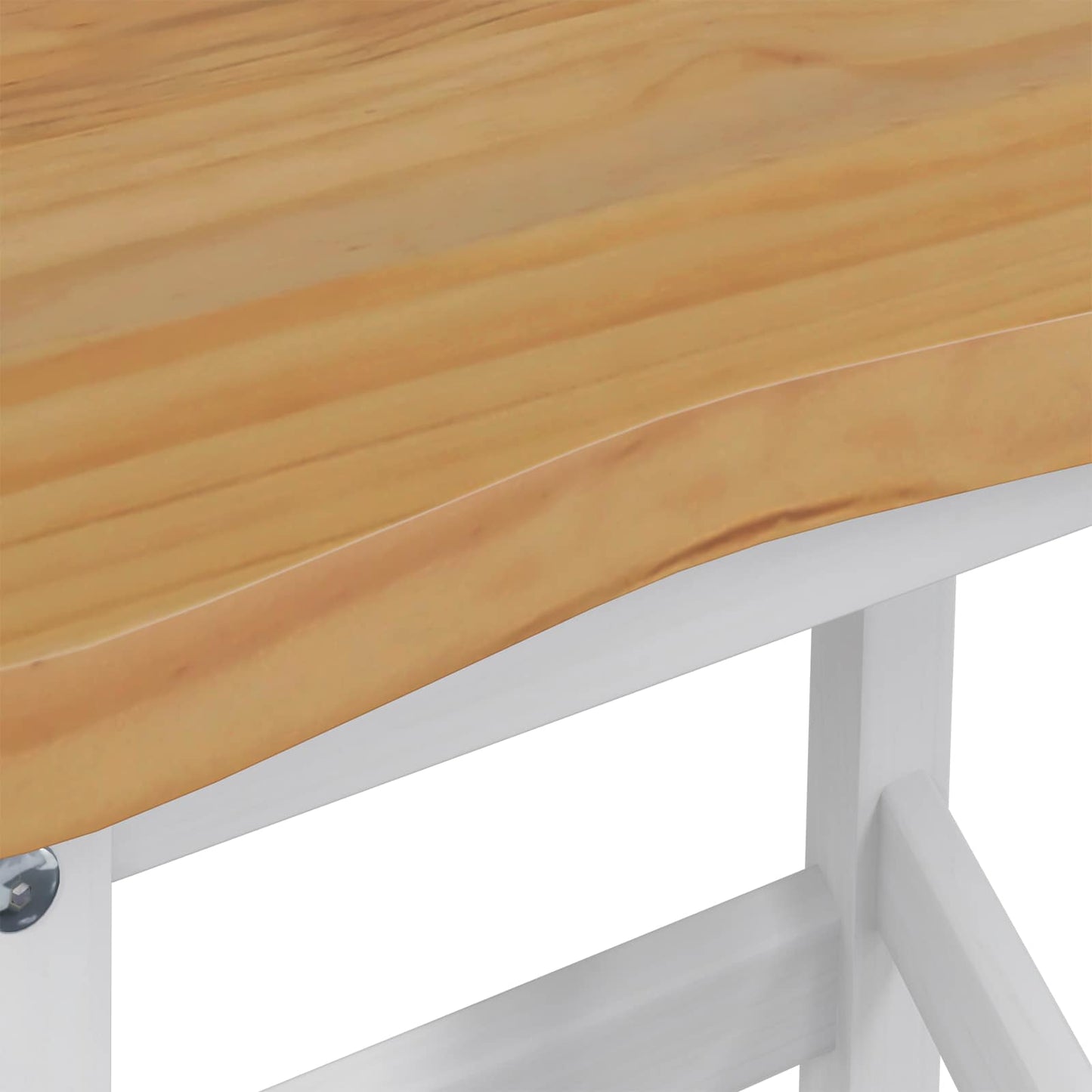 Magas Bárszék EKAI 2 pcs Fehér 40 x 29 x 63 cm Tömör Fenyőfa