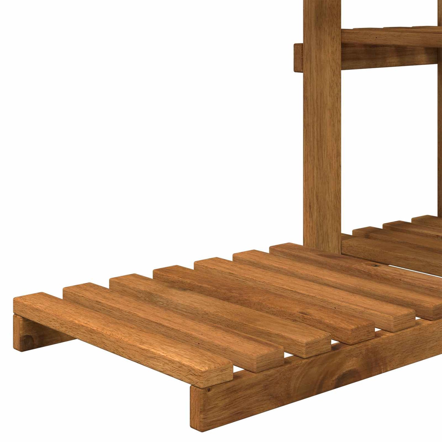 Növényállvány Természetes 93 x 25 x 114,5 cm Tömör Akácfa