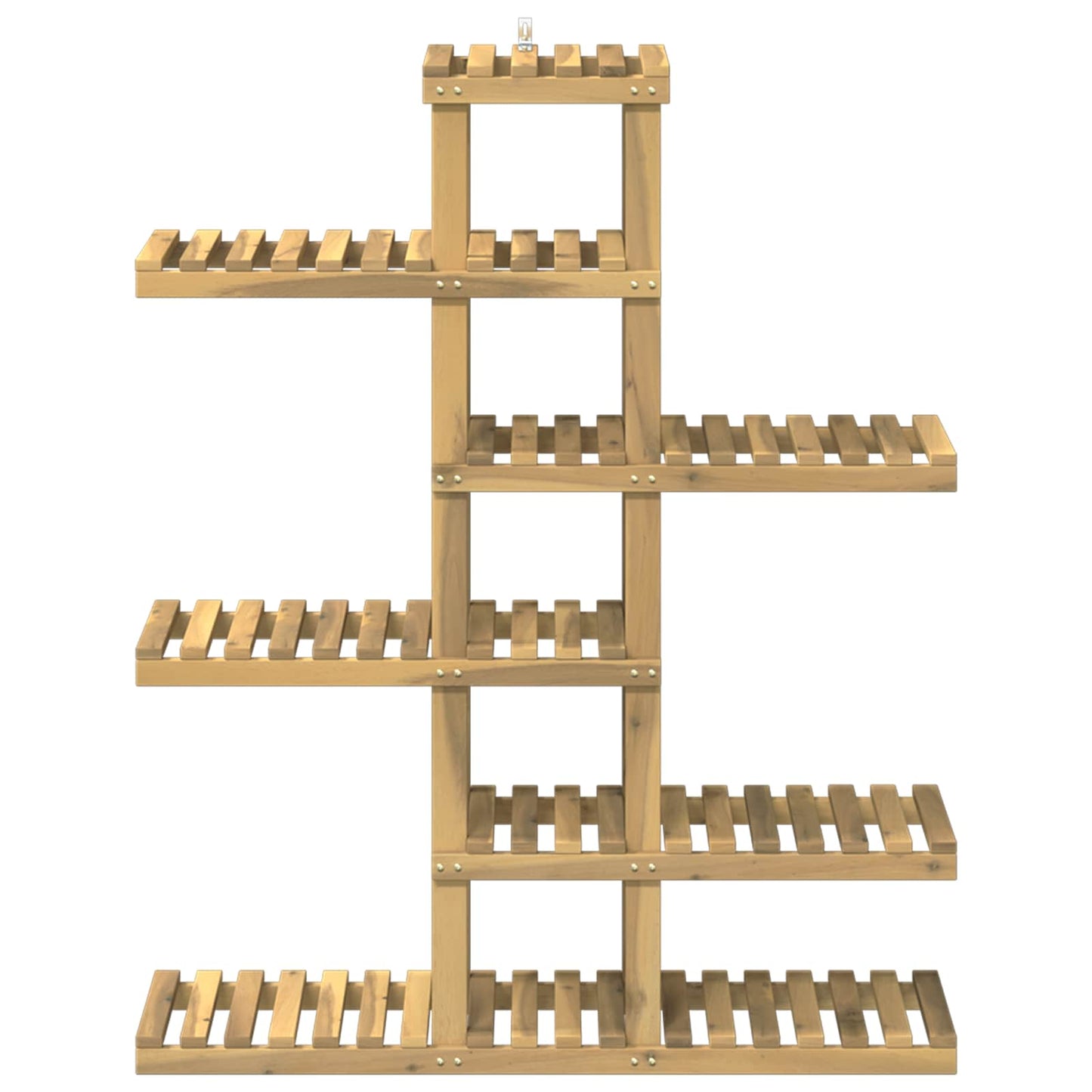 Növényállvány Fehér 93 x 25 x 114,5 cm Tömör Akácfa
