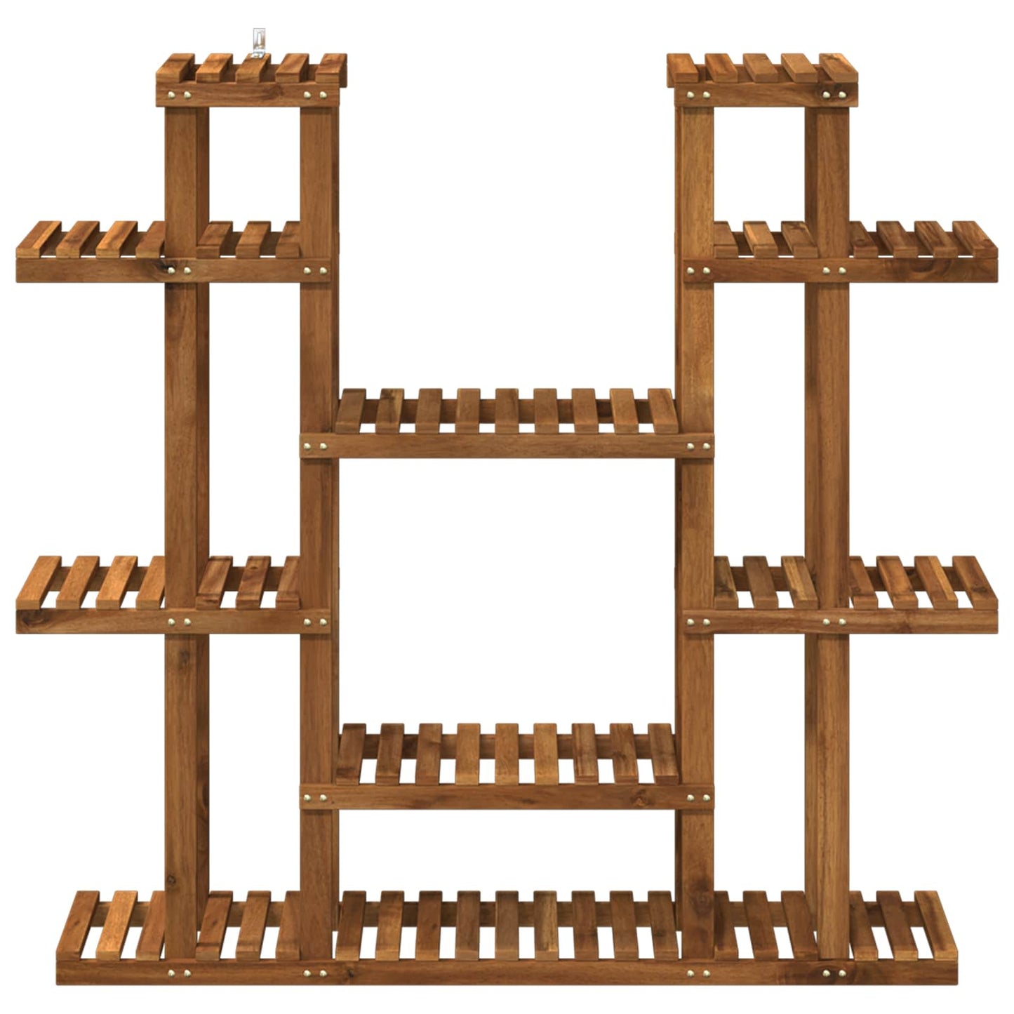 Növényállvány Természetes 123 x 25 x 114,5 cm Tömör Akácfa