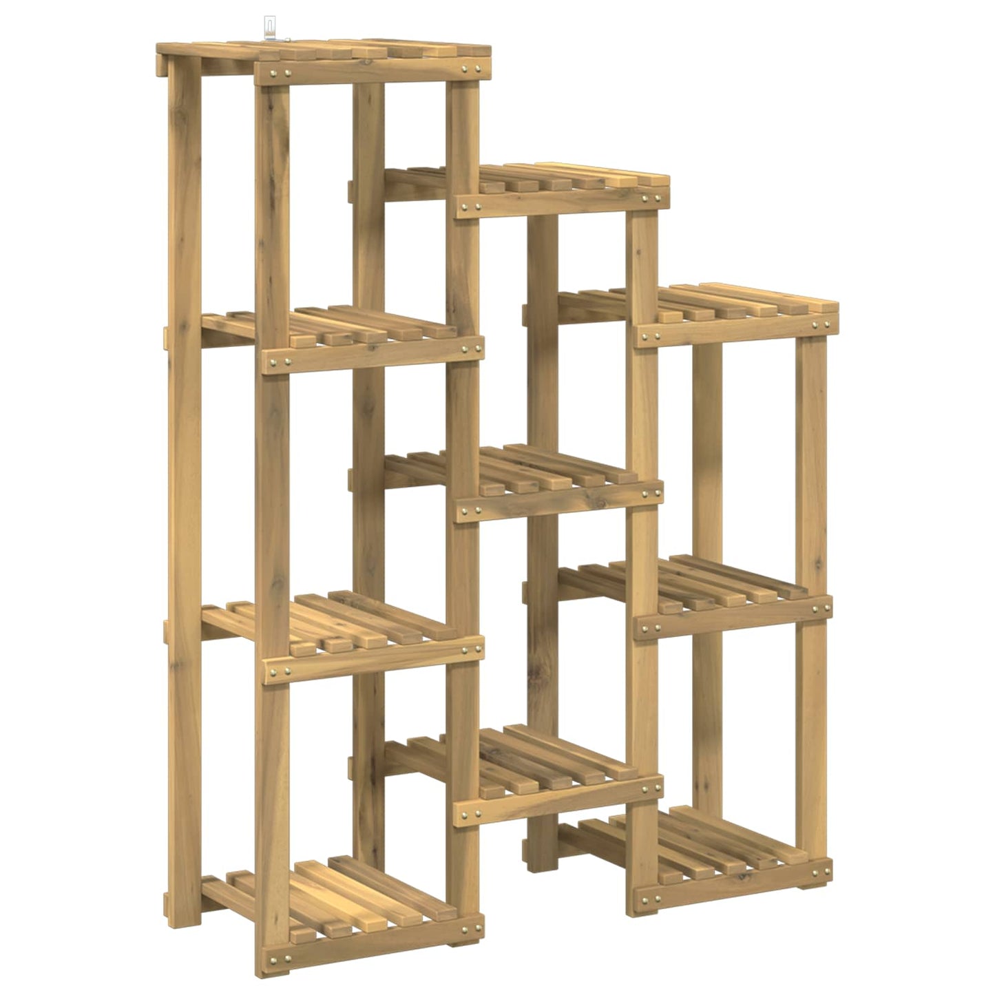 Növényállvány Fehér 85 x 30 x 114,5 cm Tömör Akácfa