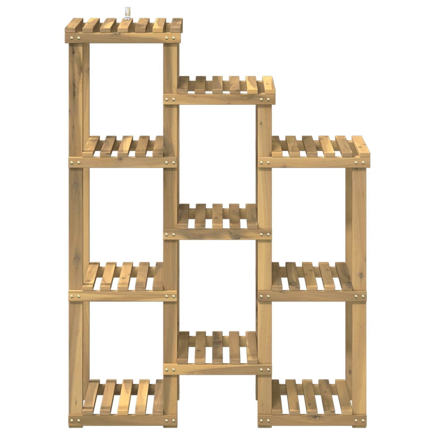 Növényállvány Fehér 85 x 30 x 114,5 cm Tömör Akácfa