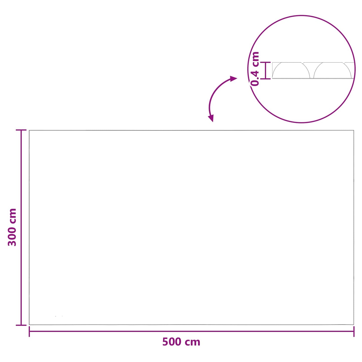 Napelemes Medencetakaró Kiváló Minőség 500 x 300 cm Négyzet PE