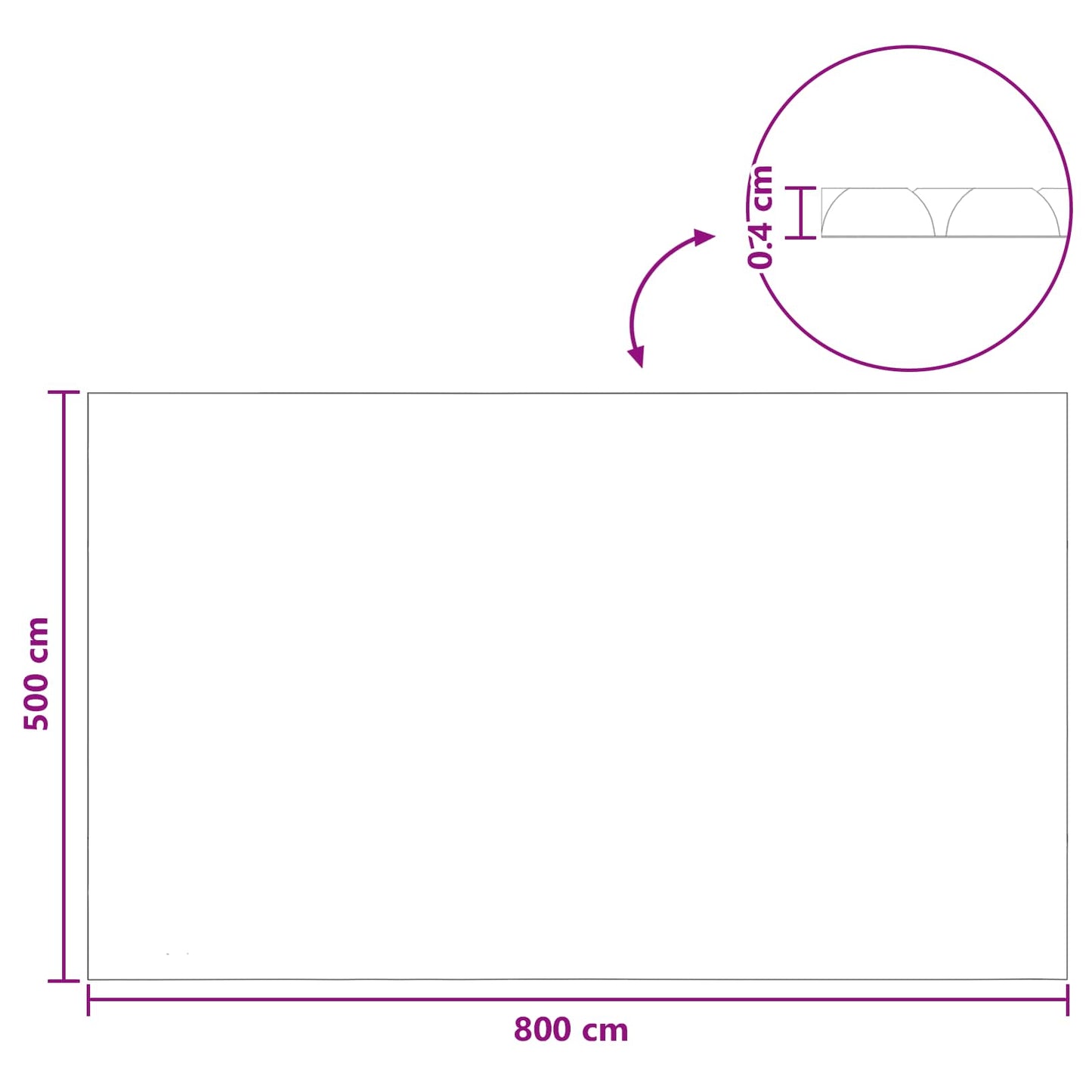 Napenergia Medencefedő Extra Nehéz 800 x 500 cm, 400 μm Négyzet
