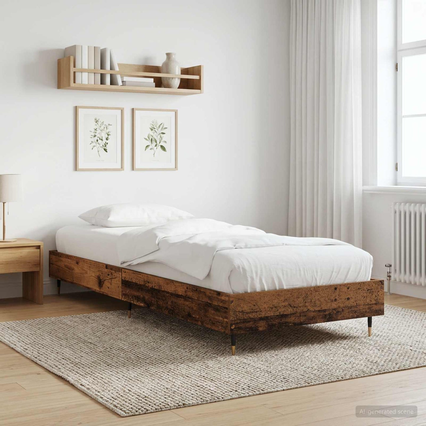 Ágykeret Antik Fa 80 x 200 cm Szerelt Fa