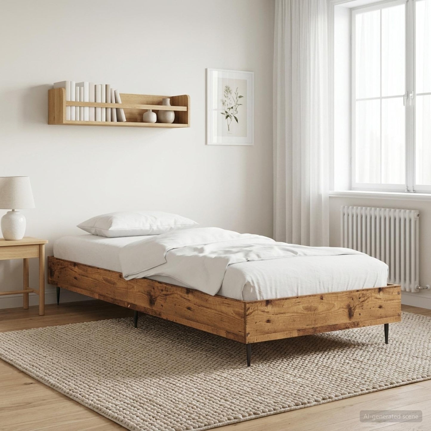 Ágykeret Antik Fa 80 x 200 cm Szerelt Fa