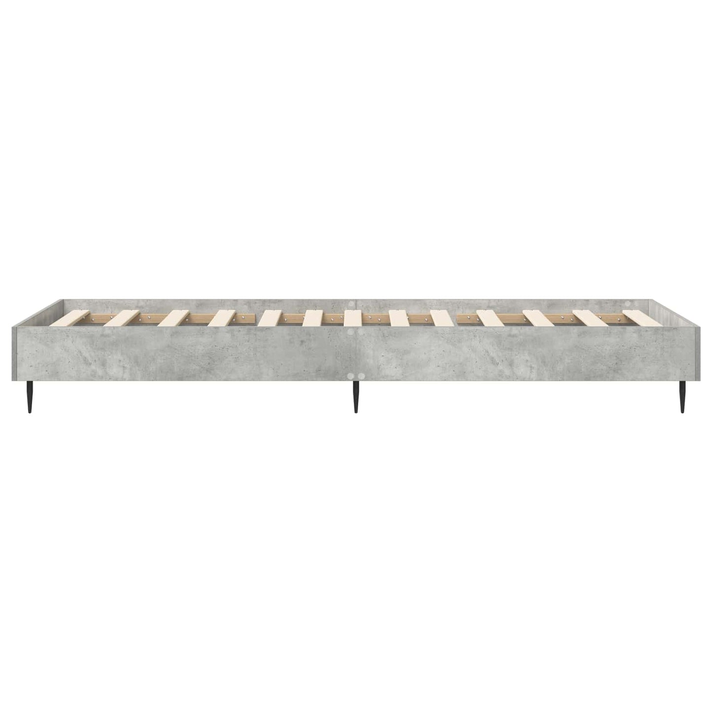 Ágykeret Betonszürke 80 x 200 cm Szerelt Fa