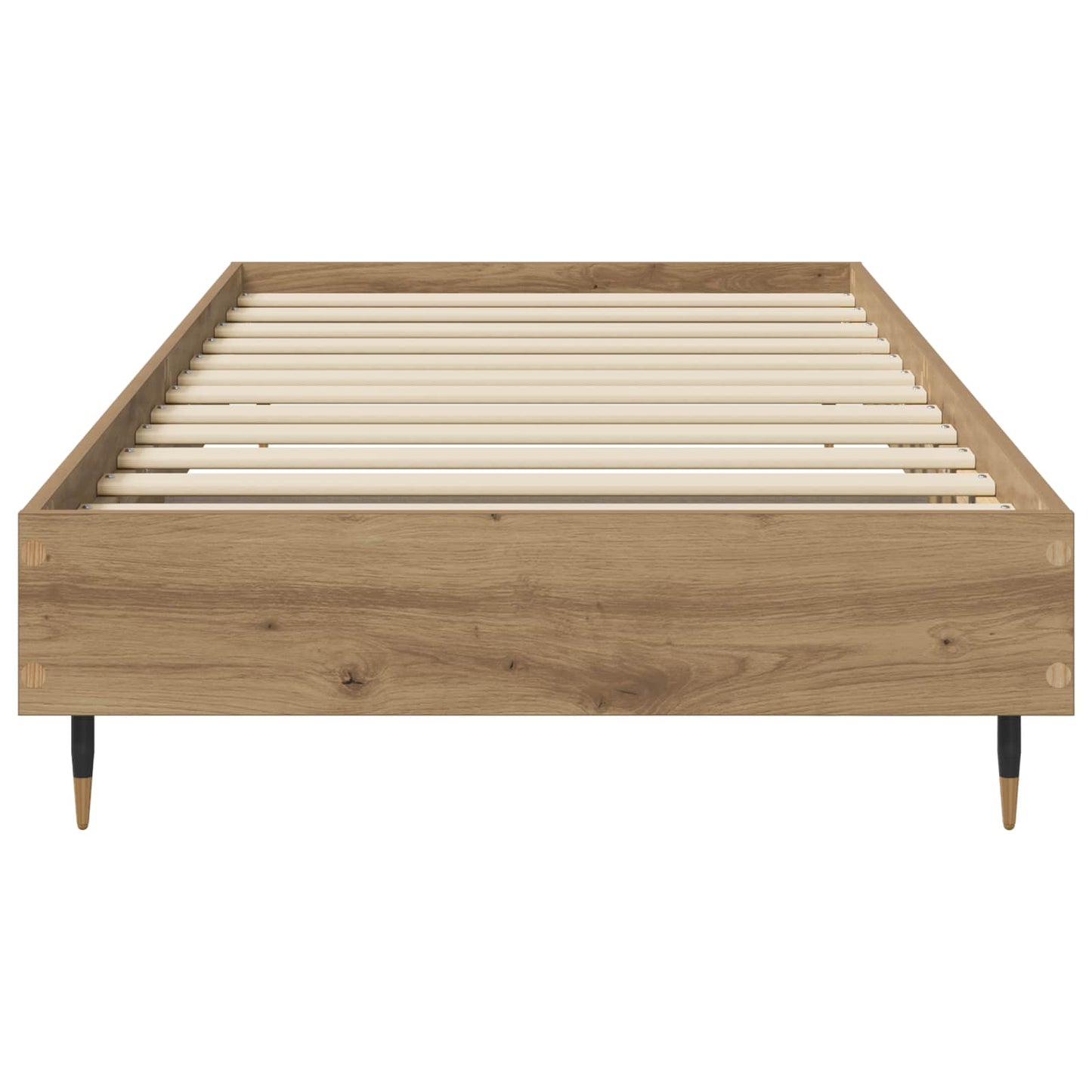 Ágykeret Kézműves Tölgy színű 80 x 200 cm Szerelt Fa