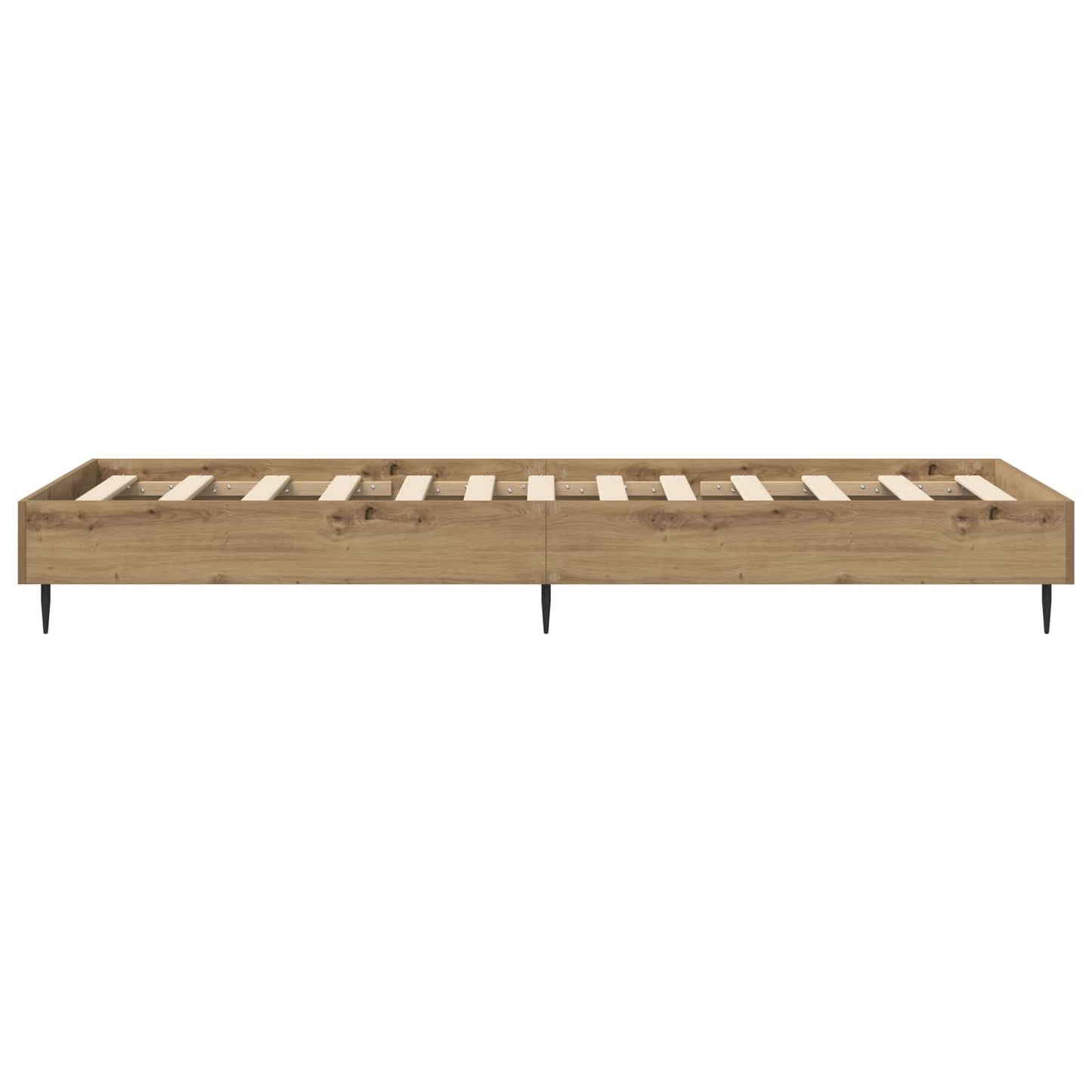 Ágykeret Kézműves Tölgy színű 80 x 200 cm Szerelt Fa