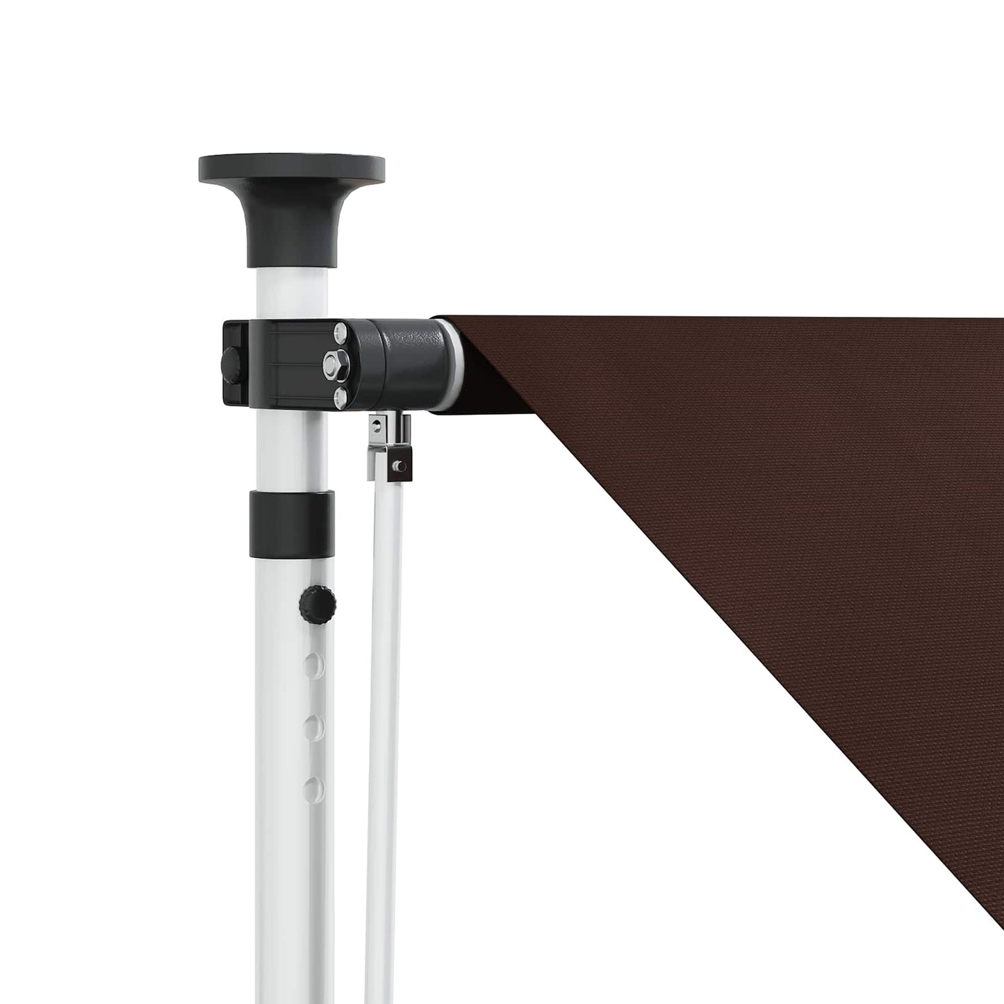 Kézi Retraktálható Napernyő Barna 350 cm