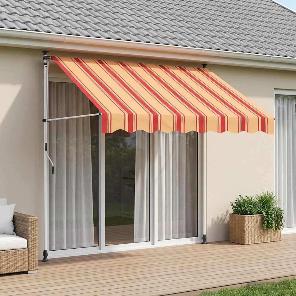 Kézi Retraktálható Napernyő Sokszínű 300 x 115 x 300 cm