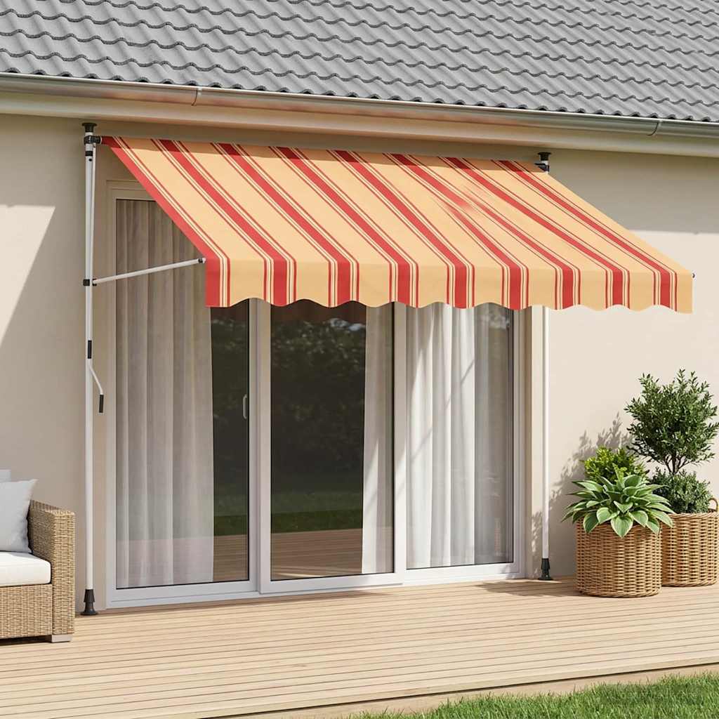Kézi Retraktálható Napernyő Sokszínű 350 x 115 x 300 cm