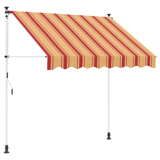 Kézi Retraktálható Napernyő Sokszínű 350 x 115 x 300 cm