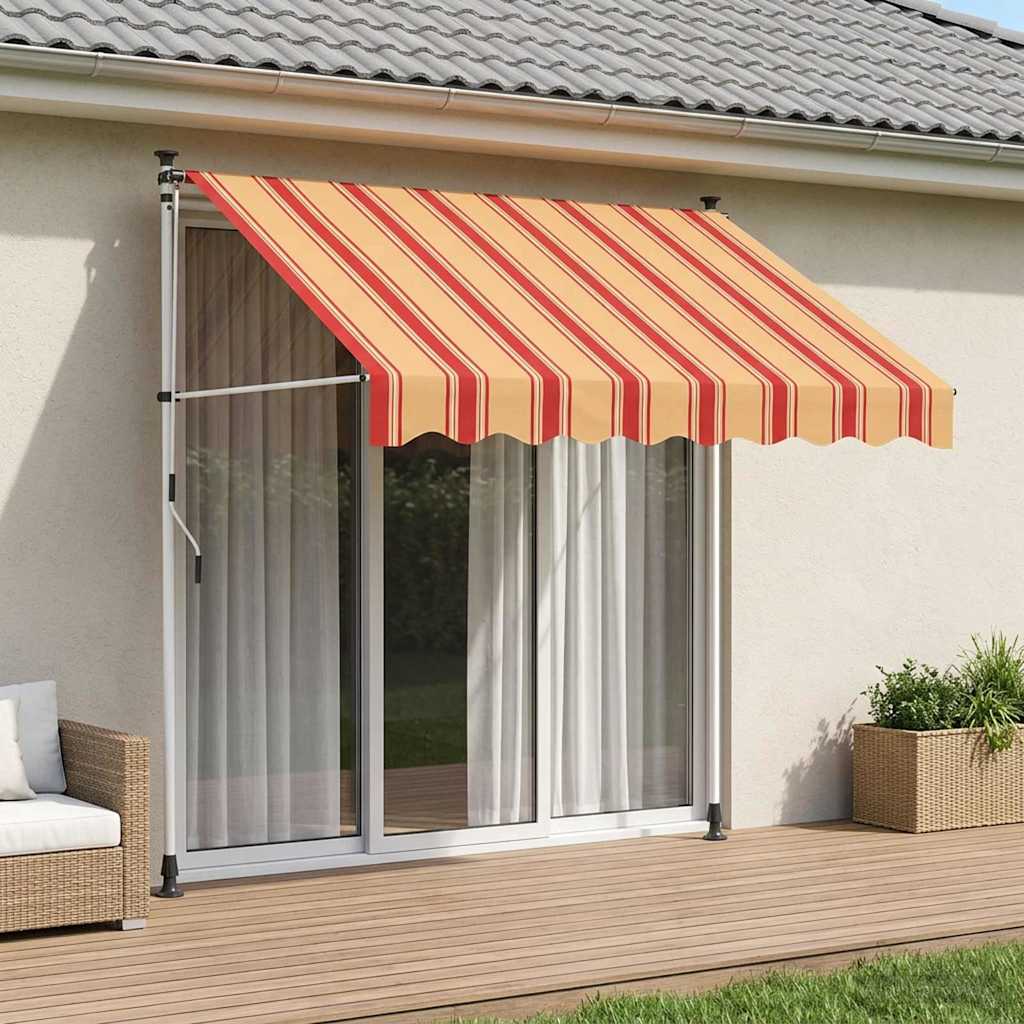 Kézi Retraktálható Napernyő Sokszínű 400 x 115 x 300 cm
