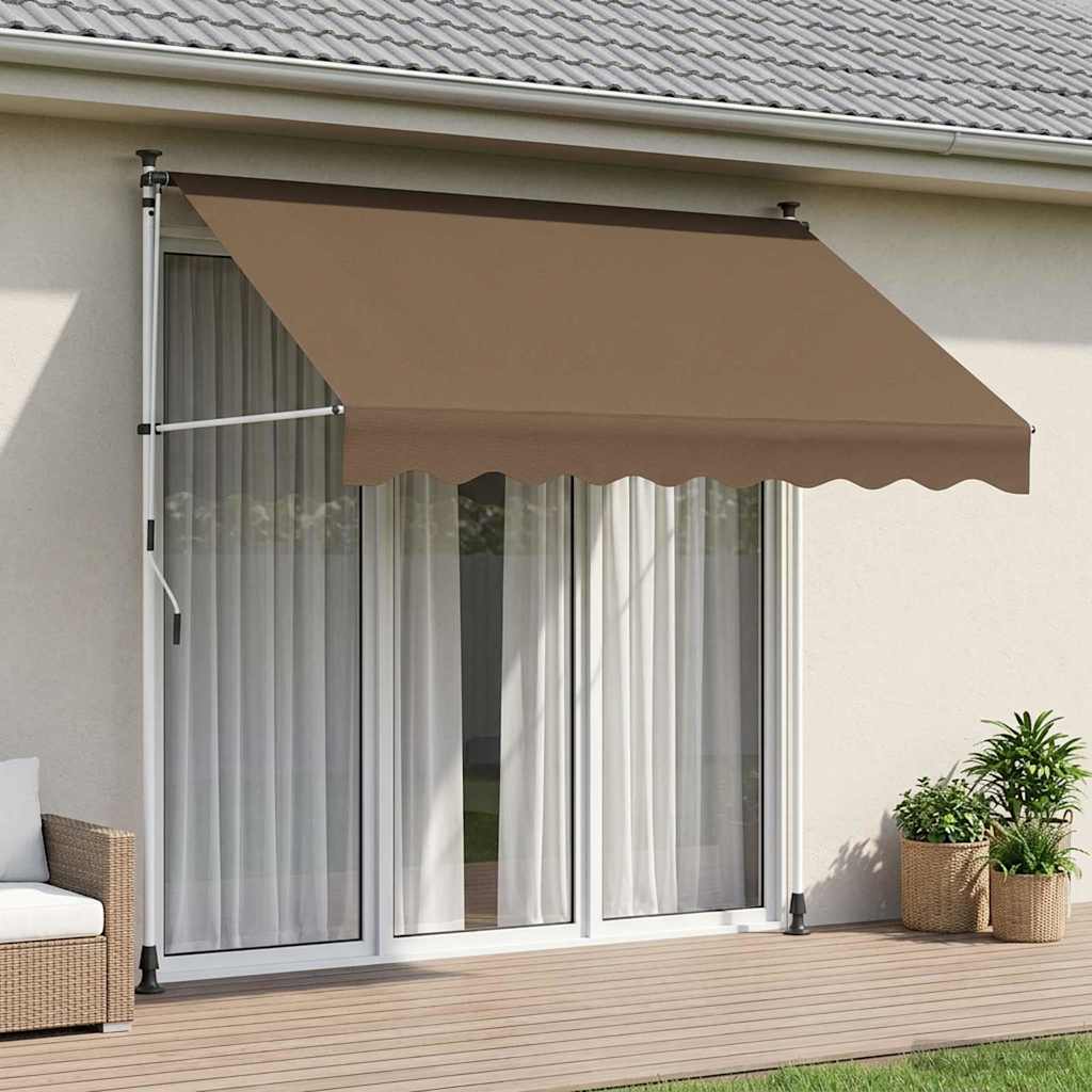 Kézi Retraktálható Napernyő Tópszínű 250 cm