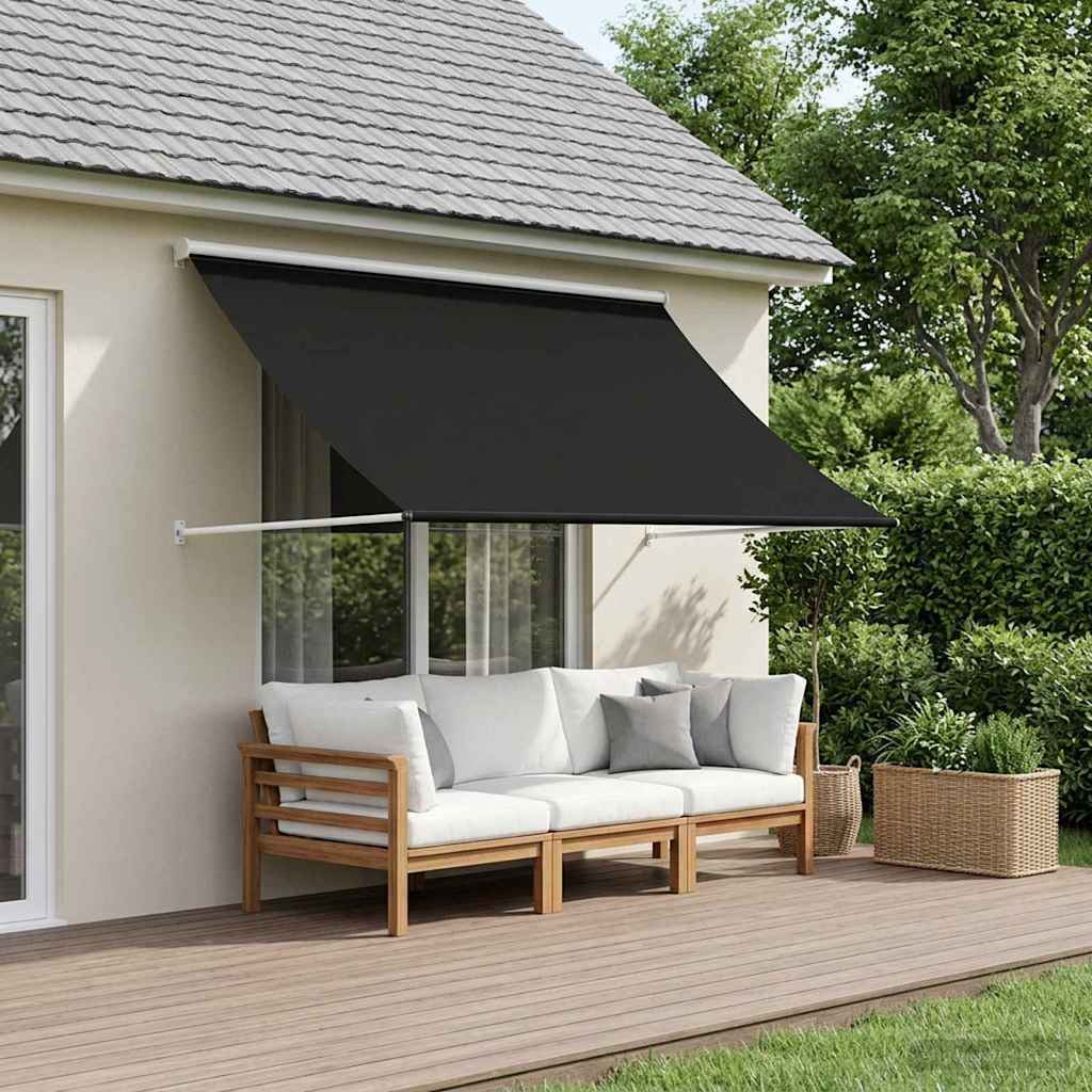 Napernyő Fekete 300 x 150 cm 180 g / m² Poliészter PU bevonattal