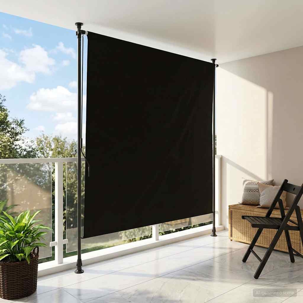 Kültéri Rolós Árnyék Fekete 120 x 270 cm