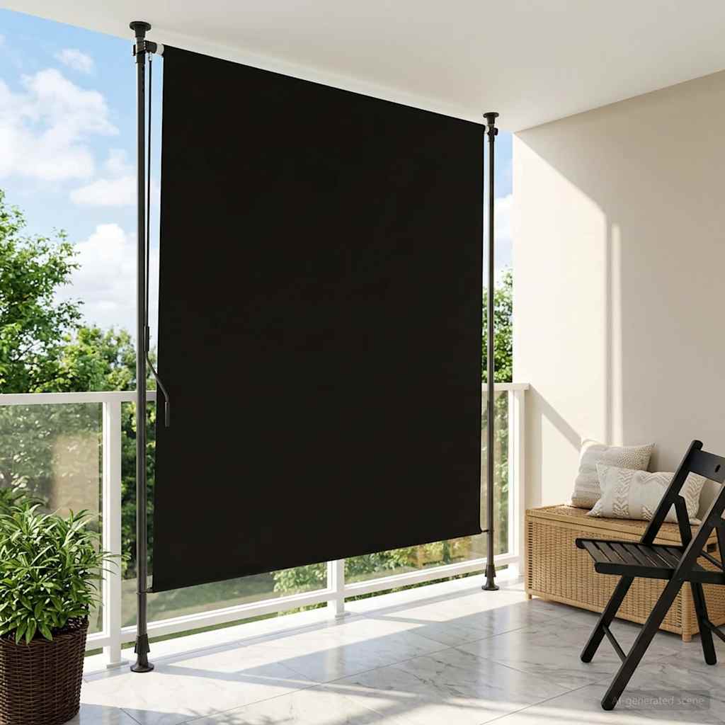 Kültéri Rolós Árnyék Fekete 200 x 270 cm