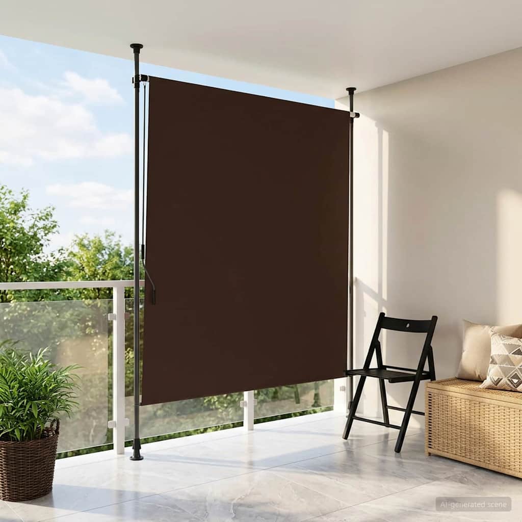 Kültéri Rolós Árnyék Barna 100 x 270 cm