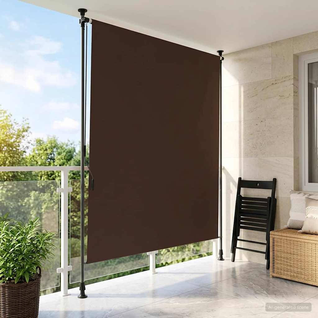 Kültéri Rolós Árnyék Barna 120 x 270 cm