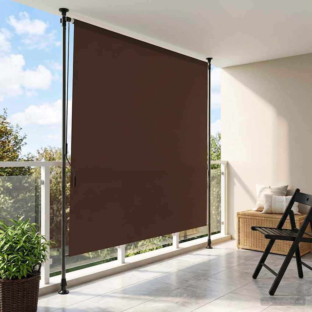 Kültéri Rolós Árnyék Barna 150 x 270 cm