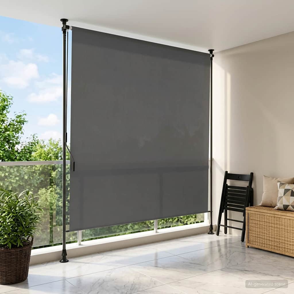 Kültéri Rolós Árnyék Világosszürke 100 x 270 cm
