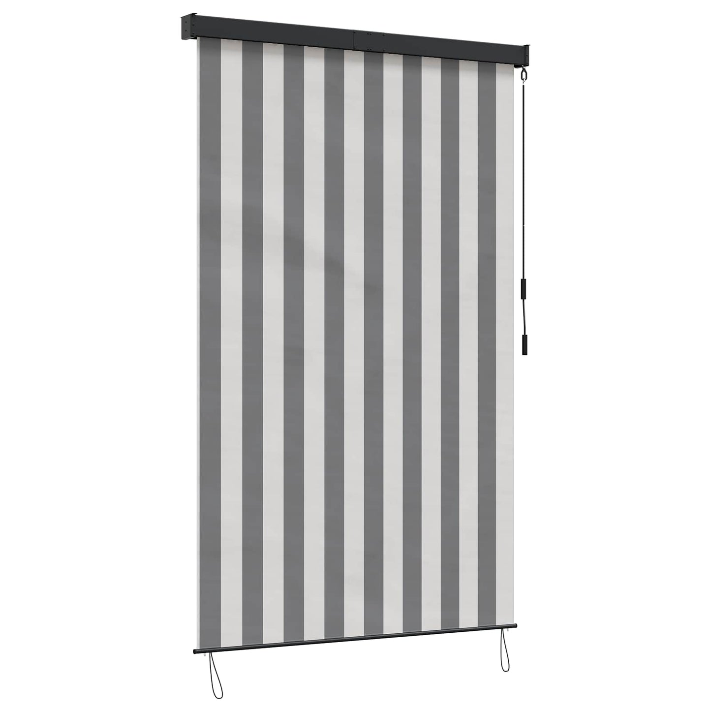 Roletta Antracit és Fehér 60 x 250 cm Szövet és Alumínium