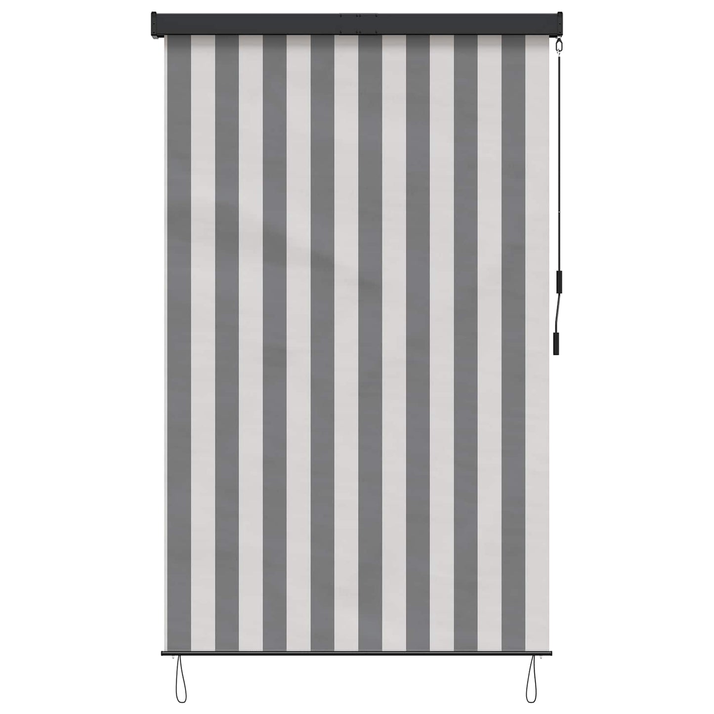 Roletta Antracit és Fehér 80 x 250 cm Szövet és Alumínium
