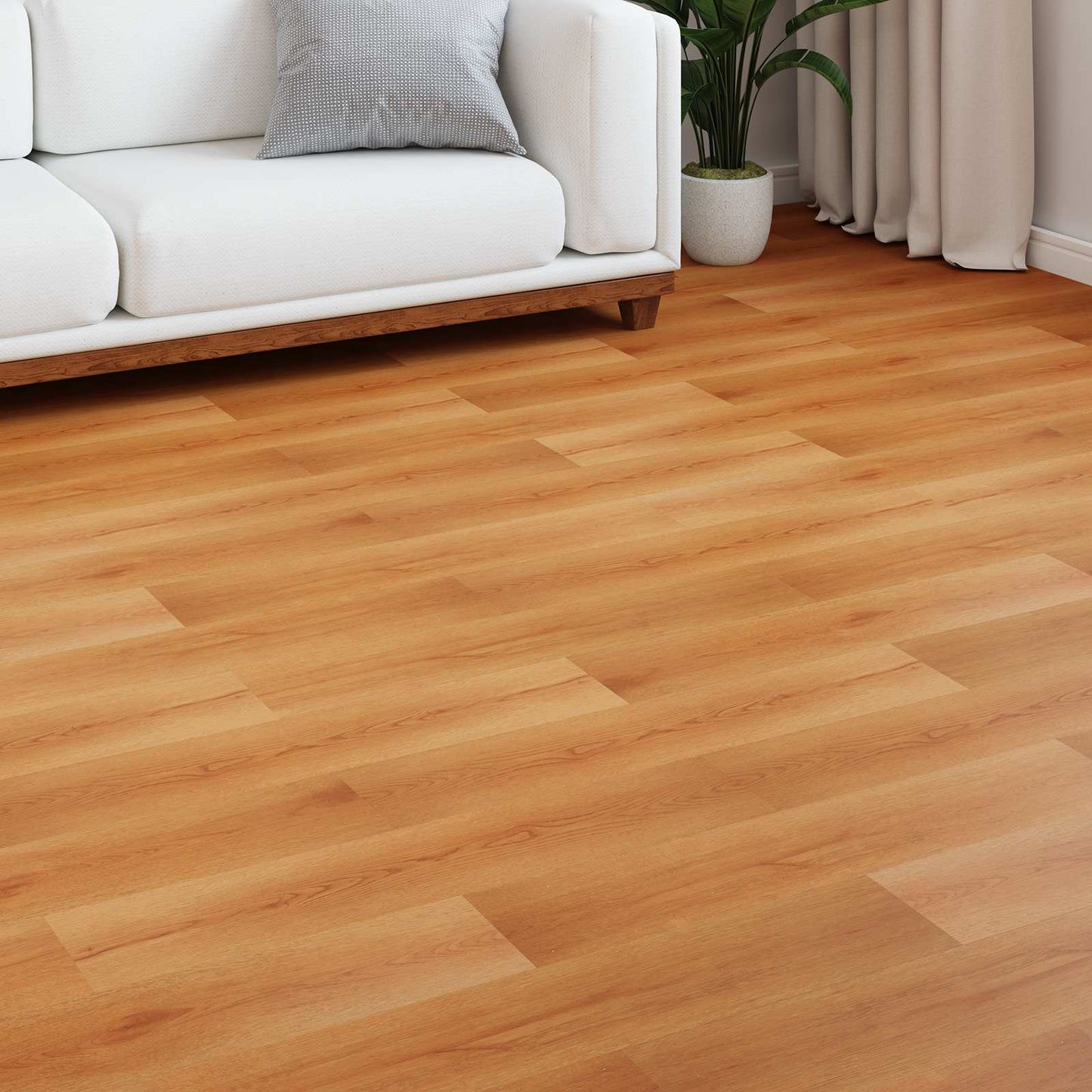Laminált padló 5 pcs Bézs 101 x 20 x 0,8 cm Szerelt fa
