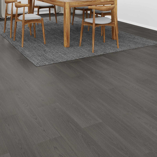Laminált padló Meleg Szürke 101 x 20 x 0,8 cm 5 db Szerelt fa
