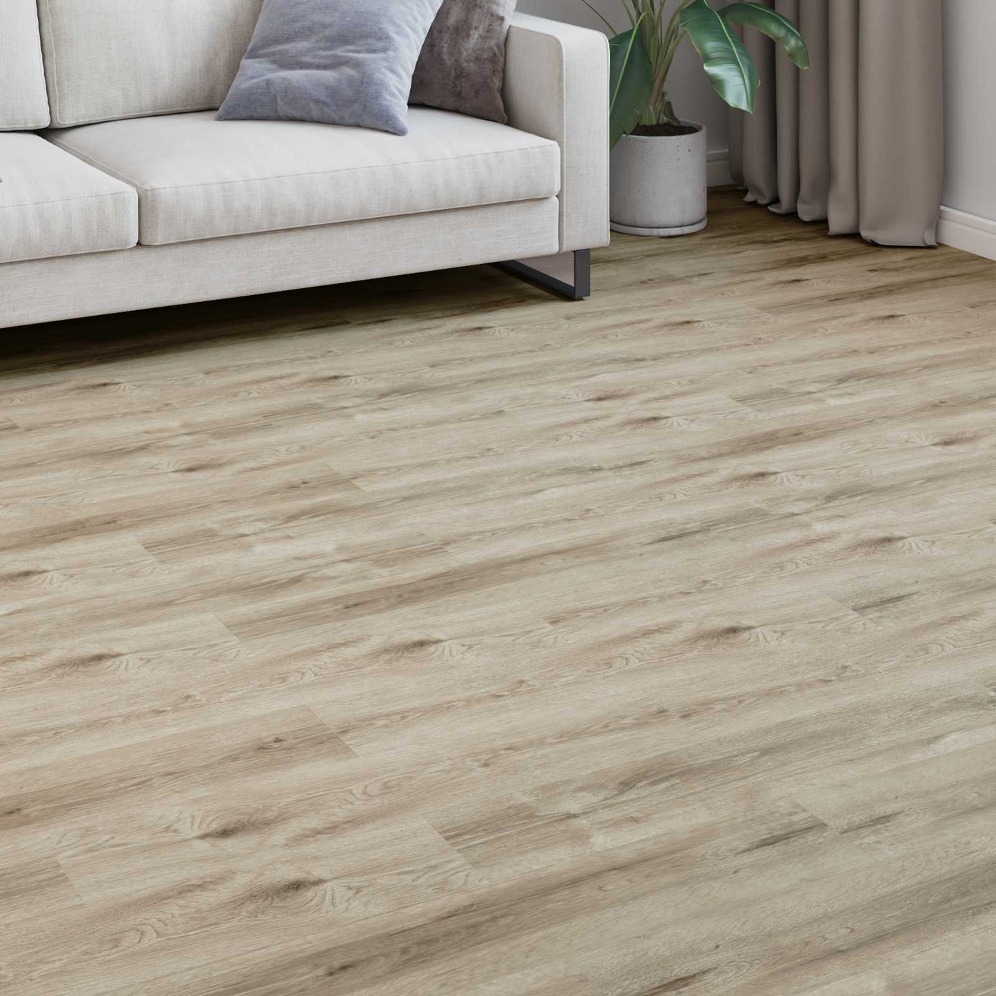 Laminált padló 5 pcs Fehérre festett Barna 101 x 20 x 0,8 cm