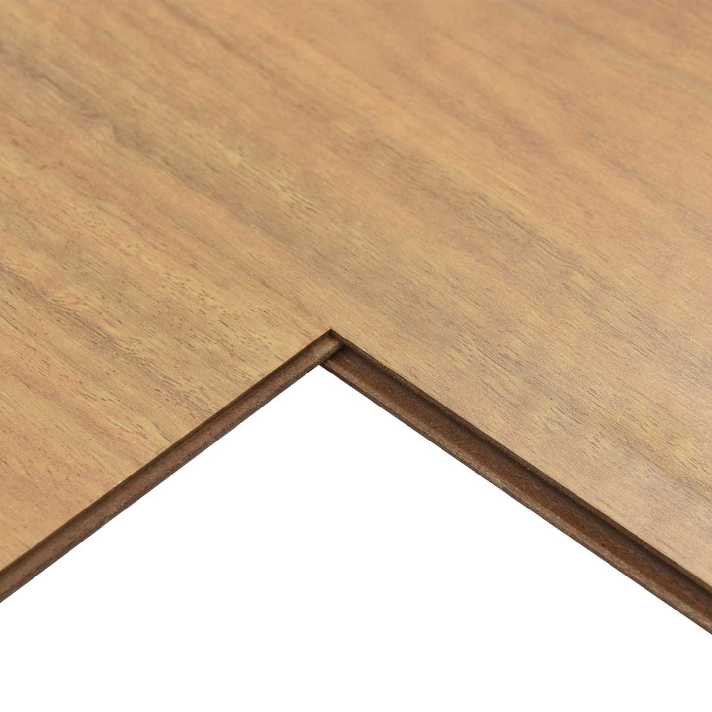 Laminált padló 15 pcs Sötét Dió 101 x 20 x 0,8 cm Szerelt fa