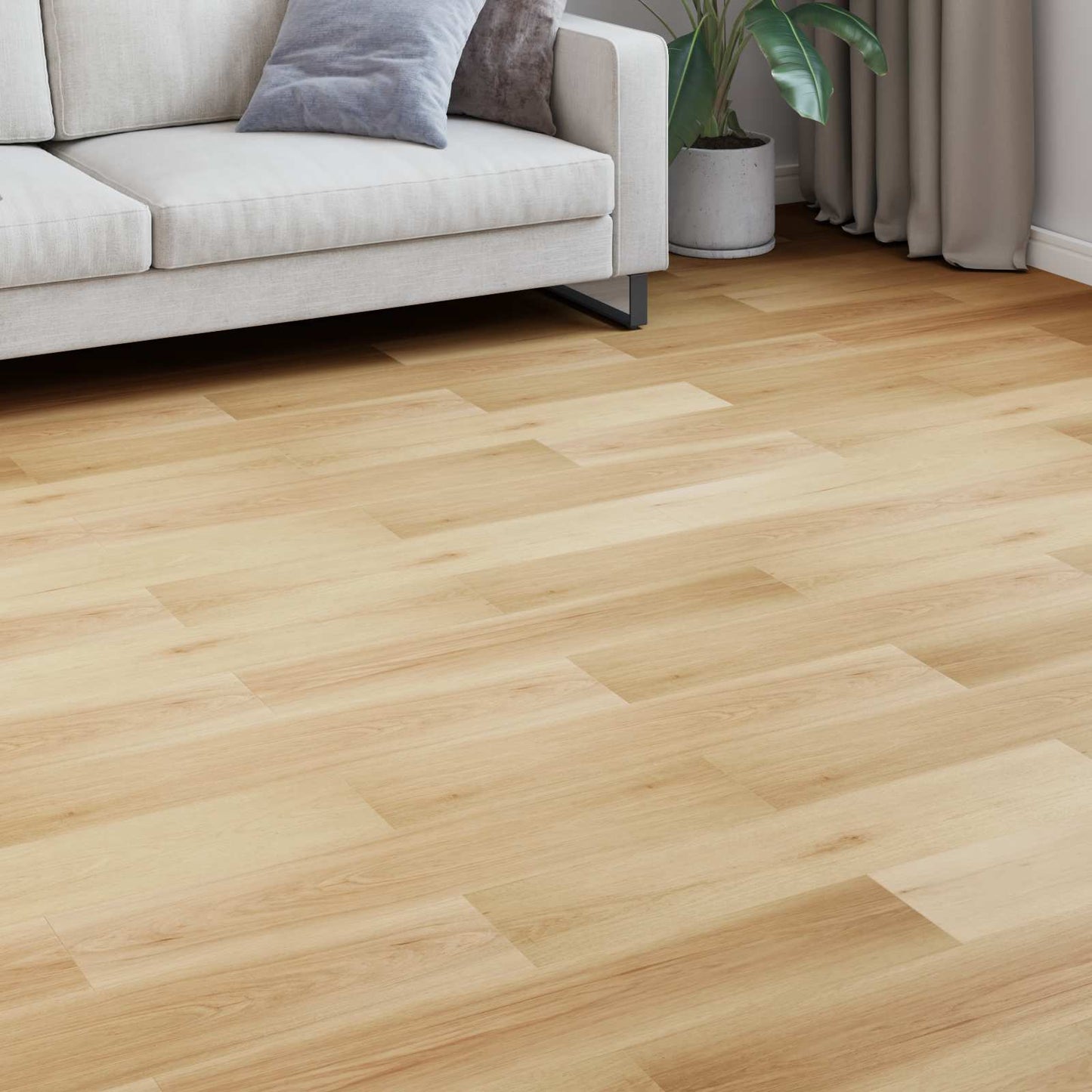 Laminált padló 15 pcs Világos Juhar 101 x 20 x 0,8 cm
