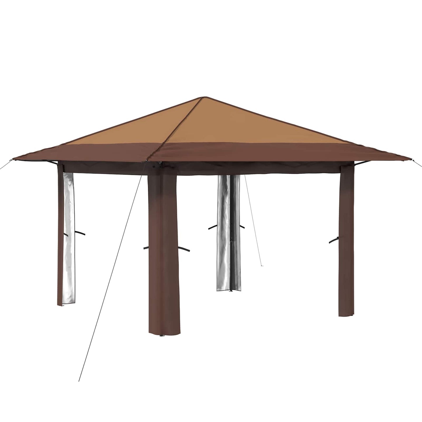 Pavilon Oldalfal Nélkül Beige és barna