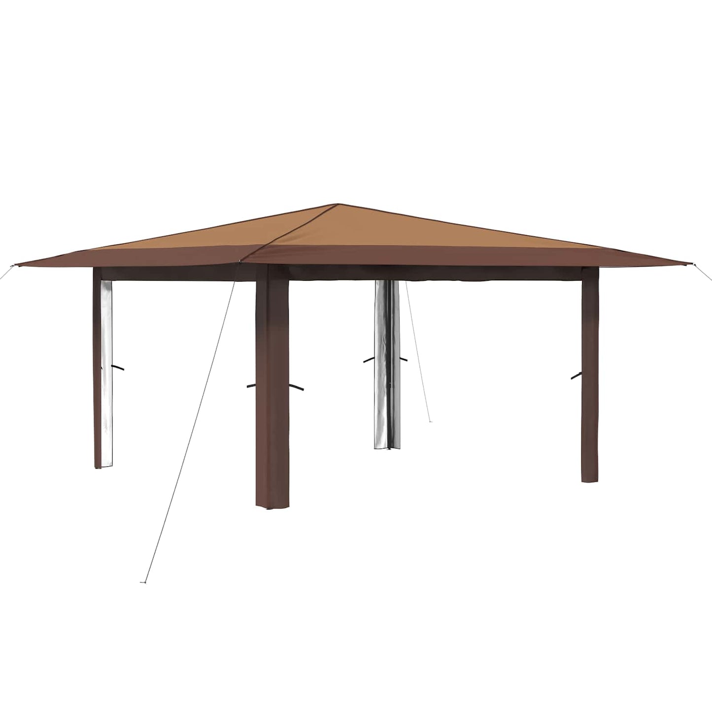 Pavilon Oldalfal Nélkül 4 x 4 m Beige és barna