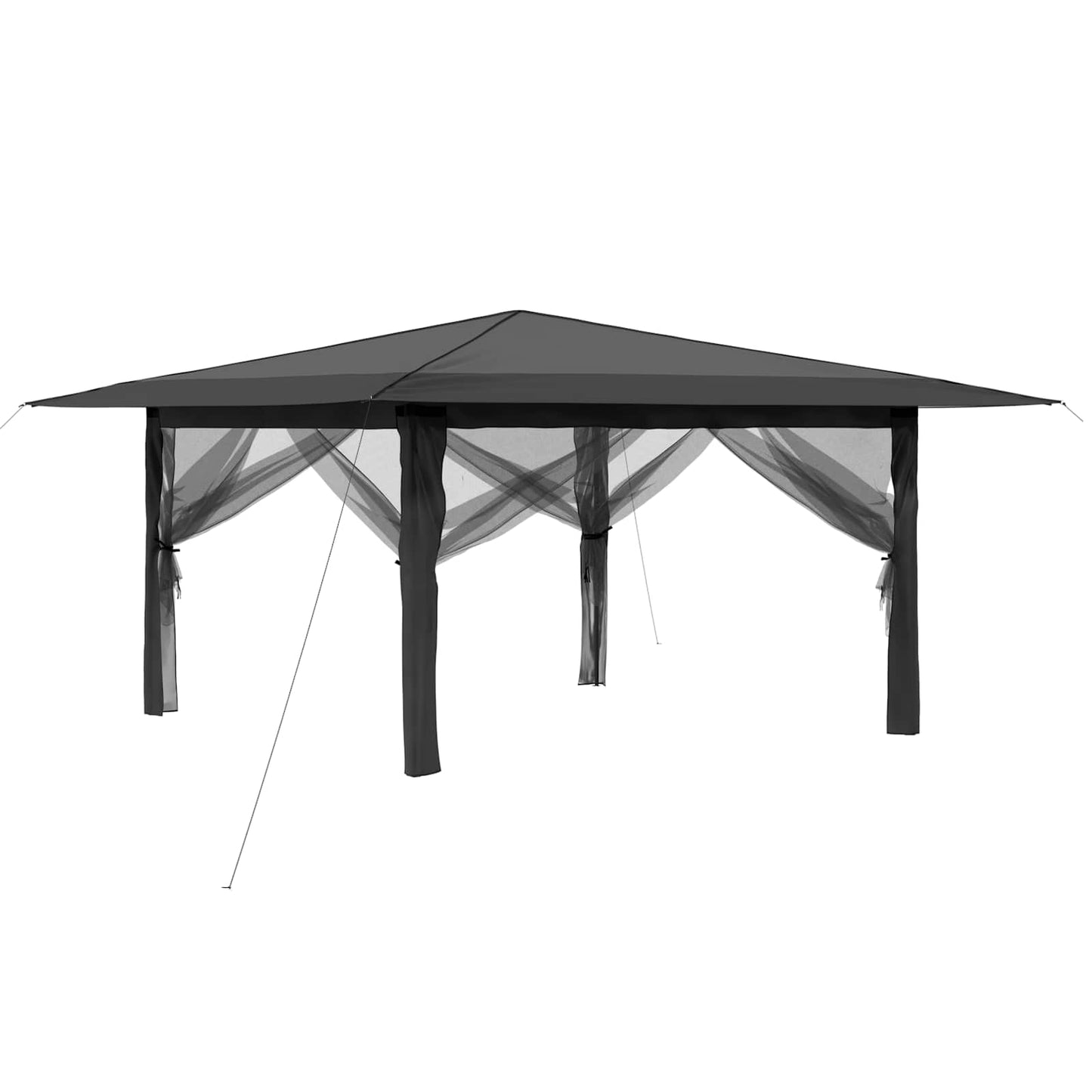 Pavilon 4 Oldalfallal 4 x 4 m Világosszürke és Antracitszürke