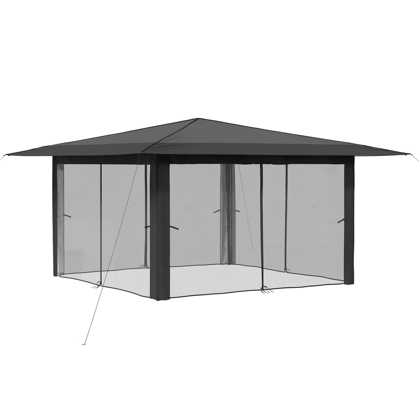 Pavilon 4 Oldalfallal 4 x 4 m Világosszürke és Antracitszürke