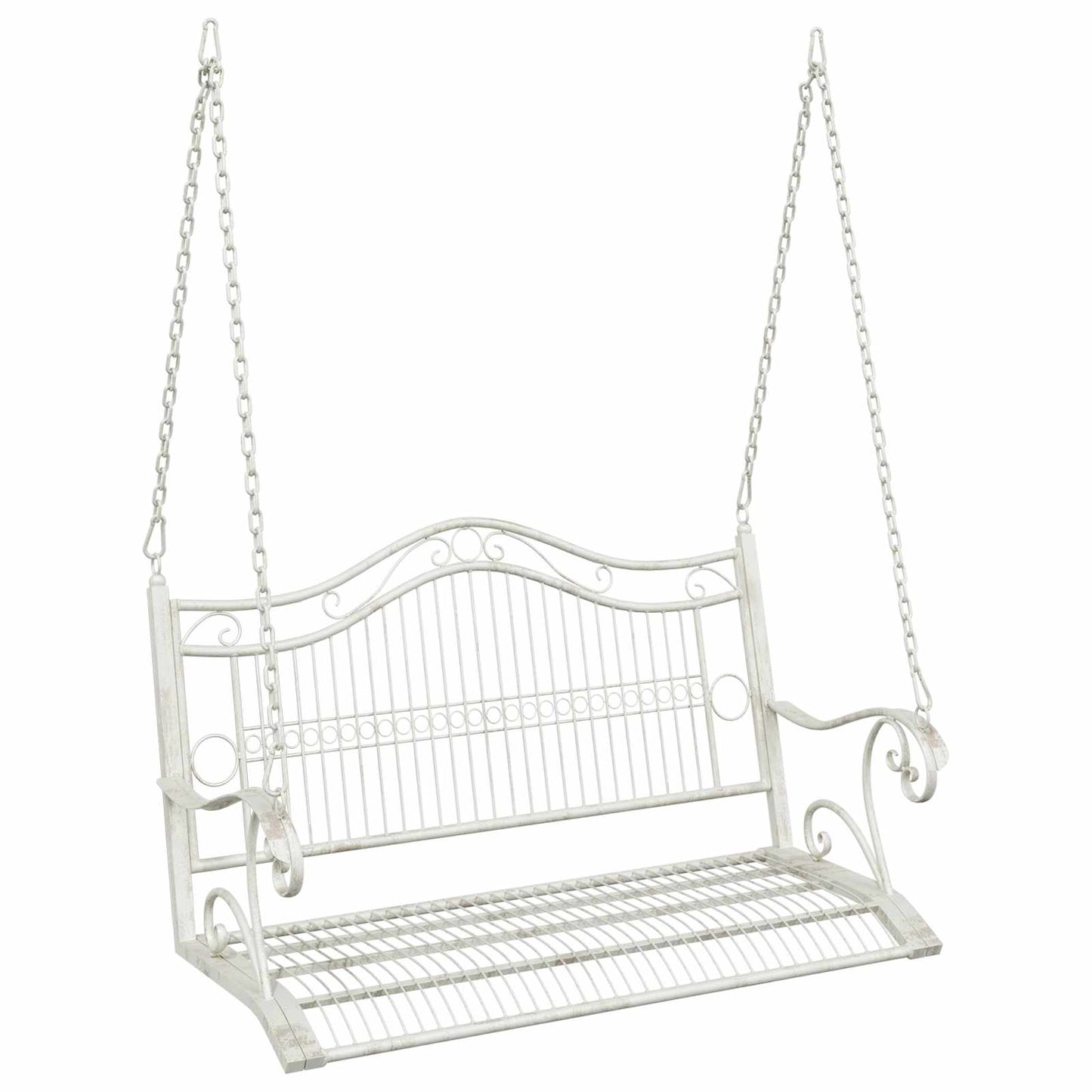 Hinta Pad Acél 115 x 61 x 63 cm Antik fehér