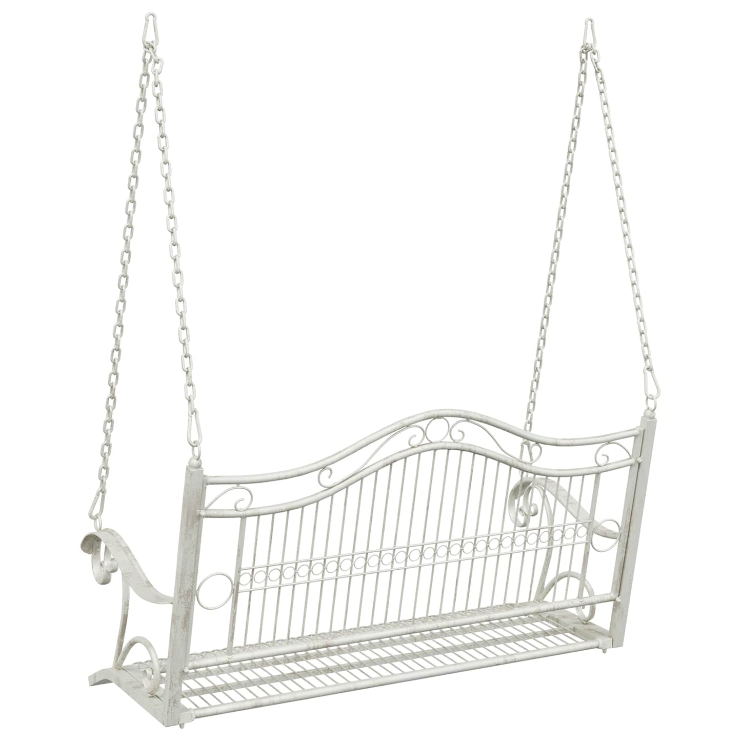 Hinta Pad Acél 115 x 61 x 63 cm Antik fehér